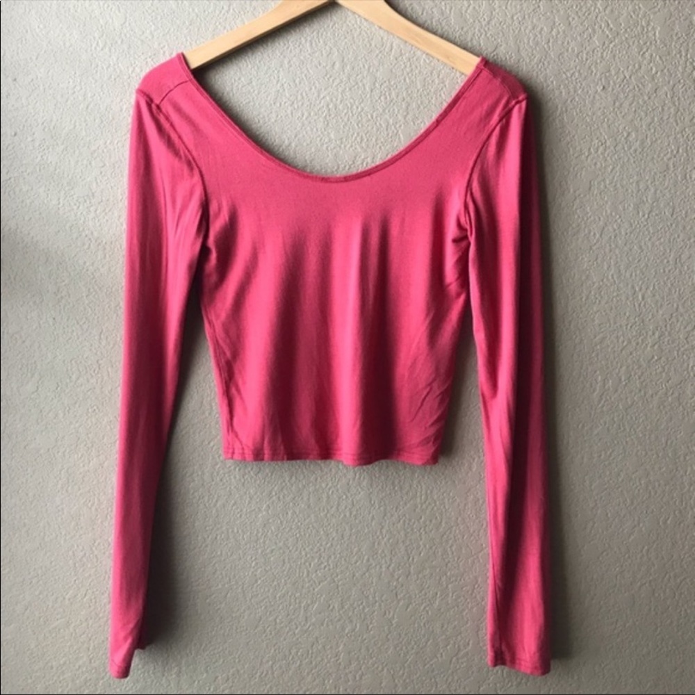 Map to Mars Long Sleeve Crop Top